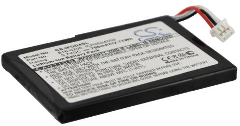 TECHTEK akku Kompatibel mit [Apple] iPOD 4th Generation Ersetzt 616-0183,