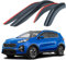 Goodyear Windabweiser für/kompatible mit Kia Sportage SUV Zubehör 2016-2022 QL - Stick-on Regenabweiser - Autofenster Regenschutz - Ermöglichen Frischluft - Waschstraßenfest - Einfache Montage 4 Set