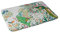 Society6 2021 Badteppich 43,2 x 61,0 cm Lara Lee Meintjes Painterly Floral Jungle auf Rosa und Weiß