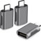 SK DEPOT USB C to USB Adapter, Type C Male to USB Female (3 Pack) for Desktop, Laptop, Projector, Monitor, Chargers, and More Devices with Standard USB A Ports (Spacy Grey, 3 Pack)