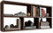 MATKAM TEO Hängeregal in moderner Optik, B113,6 x H50 x T25 cm, Wandregal in verschiedenen Ausführungen erhältlich, für Arbeits-, Wohn-, Schlaf- oder Jugendzimmer (Wenge)