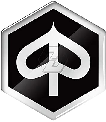 SHENGXIAOPENG Compatible with Piaggio. Freiheit PK 50-125 PX80-200E SKR Zip XL Aufkleber 3D Motorrad Emblem Logo Aufkleber (Color : Black, Size : W41)