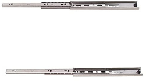 Hochqualitative korrosionsbeständige Vollauszug-Teleskopschienen aus Edelstahl. Herausnehmbare Schubladenschienen für raue und feuchte Umgebungen. Schubladenauszüge von Sugatsune (350mm ESR-3813-14)