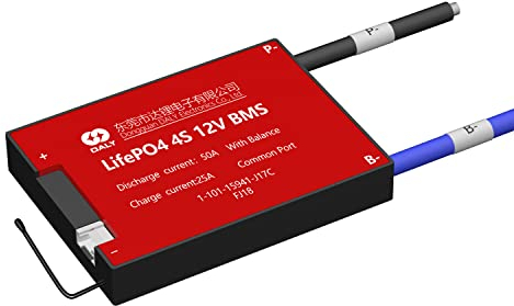 DALY BMS LiFePo4 4S 12V 50A PCB-Schutzplatine mit gemeinsamem Anschluss und Sensorsonde für Lithium-Akkupacks mit 3,2 V DIY-Elektrowerkzeugen
