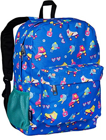 Wildkin 40,6 cm Kinderrucksack für Jungen und Mädchen, perfekt für Grundschulrucksack, mit gepolstertem Rücken und verstellbarem Riemen, ideale Größe für Schul- und Reiserucksäcke (Rad Rollschuhe)