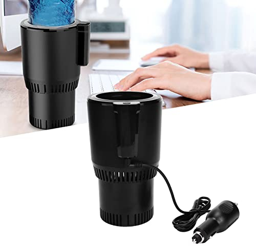 Enfriador de vasos para automóvil, portavasos inteligente de 12 V con indicador de trabajo, enfriador de bebidas con aislamiento de enfriamiento rápido para la familia, al aire libre, viaje por carret