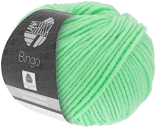 LANA GROSSA Bingo | Extrafeine Merinowolle waschmaschinenfest und filzfrei | Handstrickgarn aus 100% Schurwolle (Merino extrafein) | 50g Wolle zum Stricken & Häkeln | 80m Garn FB 757