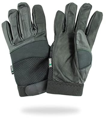 SHOKE Schnittfeste Polizeihandschuhe – Schutzstufe 5 – Schwarze taktische Arbeitshandschuhe – Knöchelverstärkung aus Neopren – Größe M