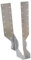 BPC Fixings Galvanised Standard Leg Timber to Timber Joist Hanger 50-Piece Set, 47 mm Width
