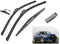 DVOLTS Wischer Scheibenwischer Für Mitsubishi Für Lancer Sportback 2008-2017 Vorne Hinten Wischerblätter Bürsten Cutter Zubehör J Hook