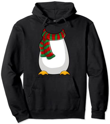 Pinguin Kostüm Schal Cosplay Fasching Karneval Fun Lustig Pullover Hoodie