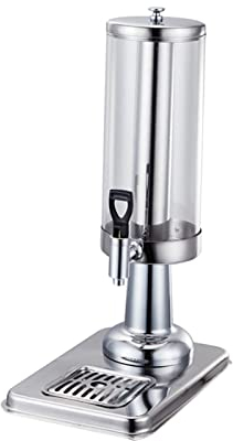 perfk Dispensador de Bebidas de 3 litros con núcleo de Hielo Botella de Bebidas frías y Calientes Transparente Tarro de Barril para Fiestas Cóctel Té Agua