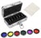 Moon Filter 1.25inch Telescope Filter Set with Yellow Orange Red Green Blue Purple 6 Color, Aluminum Telescope Eyepiece Filter with Storage Box, Moon & Sky-Glow Filter for Planetary Observation, 6PCS