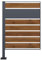 Wiltec Module de rallonge de Cache-Poubelle – 800 x 50 x 1200 mm – pour Une Poubelle de 60 à 240 L – Design Bois – en Acier – Clôture Range Coffre Poubelle combinable