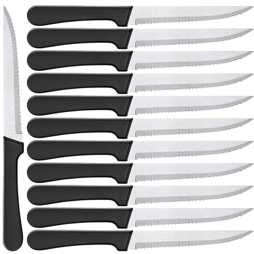 Turnaroundtech Steakmesser set 12 Stück edelstahl 22 cm steak messer set steak messerset messer steak