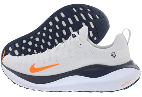 NIKE Tenis de correr para mujer, 0, Tinte platino/naranja-blanco total, 44 EU