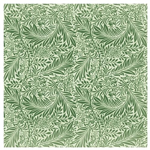 TheFabricTrade 100% Cotton Fabric Digital Printed Material William Morris Larkspur SAGE Classic Design - Ideal for Arts & Crafts, Sewing, Quilting - Fat Quarter (50cm x 70cm)