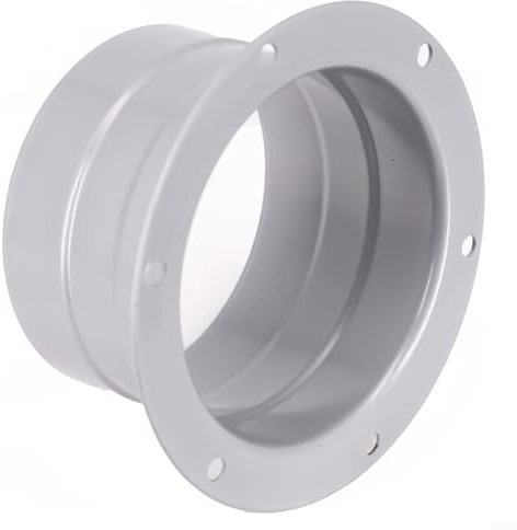 Air Vent Duct Connector Flange Metal Straight Pipe Exhaust Hose Flange Adapter for Heating Cooling Ventilation Kitchen Duct Fan Hose Connector Pipe Fittings(75mm)