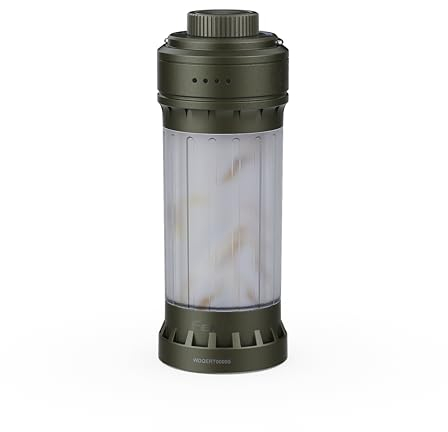 Fenix CL22R Wild Green Linterna compacta ligera recargable multihaz | 500 lúmenes | 80 m | 200 horas máx. | Batería de 2600 mAh | Modo de luz roja | Modo de iluminación colorida | IP65