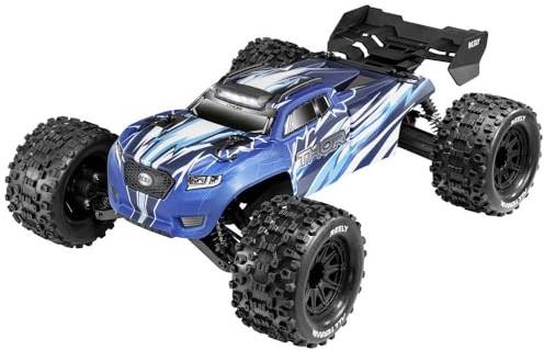 Reely Thor Blau Brushed 1:10 RC Modellauto Elektro Monstertruck Allradantrieb (4WD) 100% RTR 2,4 GHz inkl. Akku, Ladege