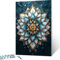 Malen Nach Zahlen Erwachsene Mandala, Paint by Numbers, DIY Bastelset Erwachsene Blume, mit Pinseln und Acrylfarben Handgemalt Ölgemälde Leinwand für Home Decor Geschenk, Ohne Rahmen 35x50cm X - 2