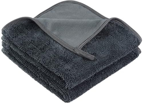 VIVOTE Mikrofasertücher, Shiny Bath Trockentuch, Fast Dry Trockentuch, Saugfähig, Fusselfrei, Geeignet für Bad, Küche und Viele Andere Gelegenheiten, Trockentuch Dusche 40×40cm Dunkelgrau 2 Stück