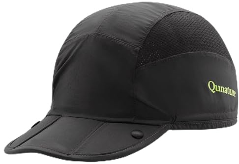 Qunature Berretto Sportivo Pieghevole, Cappellino con Visiera Traspirante