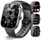 Csasan Smart Watch for Men Women Answer/Make Calls, 1.91 Touch smartwatch for men, 110+ Sports Modes with Heart Rate Sleep Monitor Step Counter, IP68 Waterproof Fitness Watch, Deep Black