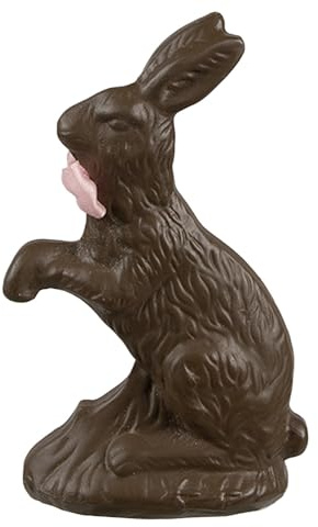 Clayre & Eef Dekorationsfigur Kaninchen 13 cm Braun Kunststoff