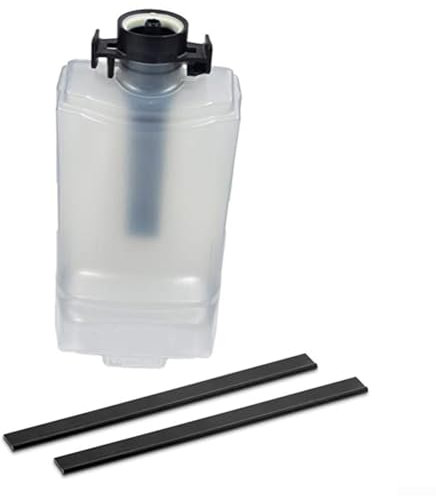 ComfyHarbor Replacement Water Tank & Squeegee Lips For Kärcher WV1 Window Vacuum, Leakproof PE Plastic Tank (143x77x26mm) + 2 Rubber Blades (280mm), Part #4.633-122.0
