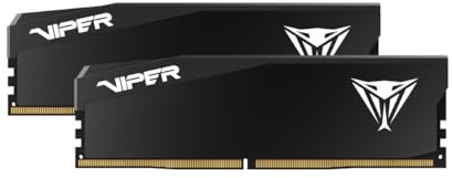 Patriot Viper Elite 5 Ultra Gaming DDR5 RAM 64GB (2X32GB) 6000MT/s CL28 1.4v UDIMM Desktop Gaming Memory Kit Compatible with Intel XMP AMD EXPO - VEU564G6028K