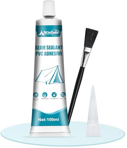 NoxGule Planenkleber, Teichfolienkleber, Neoprenkleber, Nahtdichter Schlauchboot Kleber, PVC Kleber, Wasserfest, Schnelle Klebezeit, für Zelt, LKW Planen, PVC, 100ml