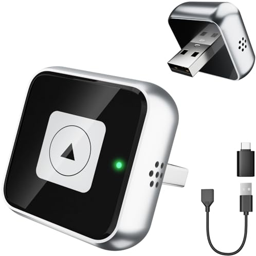 ELECGO Upgraded Wireless CarPlay Adapter, 2 IN 1 for CarPlay & Android Auto | Convert Wired to Wireless CarPlay, Mini USB Plug and Play, Auto Reconnect, Compatible with iPhone IOS 10+ &Android 11+