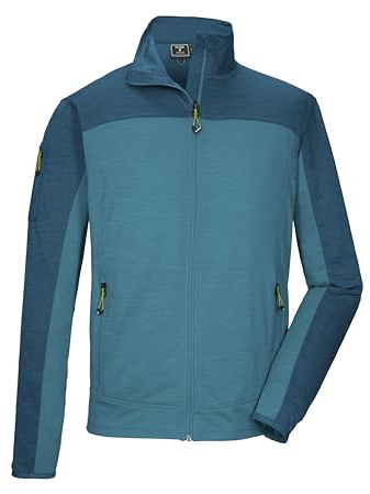 killtec Herren Powerstretchjacke/Übergangsjacke mit Stehkragen KOS 42 MN FLX JCKT, mittelgrau, L, 44001-000