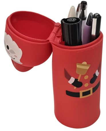 Generisch Trousse À Crayon Rétractable Debout - Pochette Stylos | Télescopique Sac, Étui Rangement Fournitures Scolaires Mignonne Noël, Organisateur Bureau Toile | Pour École Étudiant Enseign
