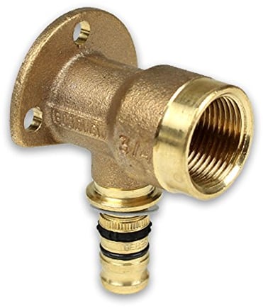 GEBERIT Mepla Press Rotguss Wandwinkel [16x2,25mm - 1/2, H=53mm], Kontur G