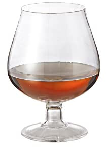 GET Enterprises BRA-2-PC-CL-EC 16 oz. Brandy Glasses, Break-Resistant Plastic (Pack of 4)