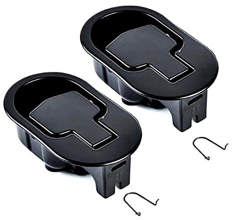 Bestdealing 2 Stück Metall-Liegestuhl Ersatzteile Langlebige Metallgriffe Relaxsessel Sofa Couch Entriegelungshebel Ersatz Zuggriff Schwarz Suite Recliner Fit für Ashley und Major etc.