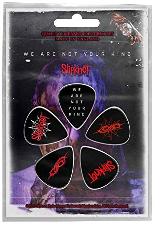 Slipknot Guitar Picks We Are Not Your Kind Band Logo offiziell Plectrum 5 Pack