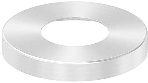 FeNau - Rosette - Maße: 105x15 - für Rundrohr 49mm - aus Edelstahl: V2A - passgenaue Installation und präzises Finishing für Rohre