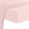 Pizuna 800 Fadenzahl Baumwolle spannbettlaken 90x200-100x200cm Helles Rosa, 100% Langstapelige Spannbetttuch, Weiche Mako Satin-Webart passt bis zu 40cm Matratzenhöhe (100% Baumwolle bettlaken)