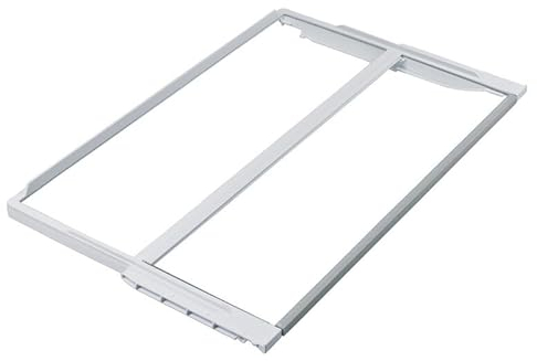 LUTH Premium Profi Parts Glasplatte kompatibel mit Bosch 00743197 zweigeteilt 443x430mm für Kühlschrank Kühlgefrierkombination