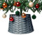 Relsy Grauer Weihnachtsbaumrock aus Weide, Weihnachtsbaum-Basiskorb, Weiden-Weihnachtsbaumrock für jede Baumgröße (klein, kühles Grau)