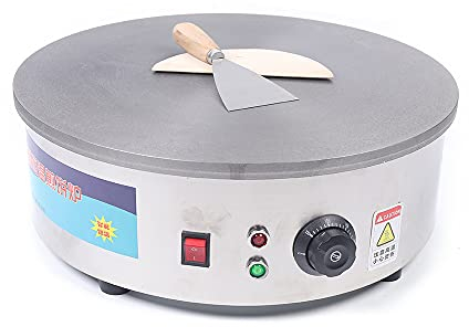 Crepes Maker Elektrischer Crepes Maker Professional Durchmesser 45 cm 2,8 kW Spatel Inklusive Spender Einfache Reinigung