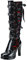 Scarpe estive per donna sexy cattivo cosplay legato -moda donna stivali gotici donna con tacco inverno, Colore: rosso, 41 EU
