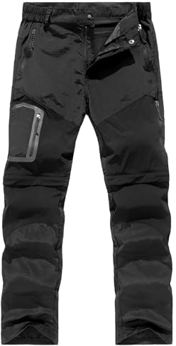 Wanderhose Herren Sommer Leicht Angenehm Wasserdicht Wanderhose Trekkinghose Stretch Atmungsaktiv Winddicht Schnell Trockend Softshellhose Zip Off Hose Abriebfest Weich Outdoor Hosen Taktische Hose