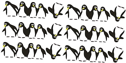 VICASKY 6 Stück Pinguin Kühlschrankmagnet Pvc Aufkleber Pinguin Wanddekoration Pinguin Dekore Aufkleber Pinguin Aufkleber Pinguin Muster