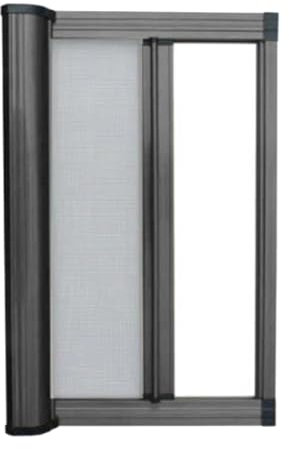 Fliegenschutz Alurahmen Mückengitter Gelbe, erweiterbare Fenstergitter für Balkon, Schlafzimmer, Wohnzimmer, Küche, unsichtbares Scroll-Fenstergitter mit Aluminiumrahmen, Ersatz-Fenstergitter(50x120cm