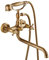 ZYCDP Robinet Baignoire Vintage avec Douchette, Mitigeur Bain Douche Mural Mitigeur de Douche 2 Sorties Antique