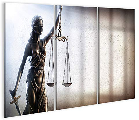 islandburner Bild auf Leinwand Lady Justice Justitia Kanzlei Anwalt Bilder Wandbilder Poster